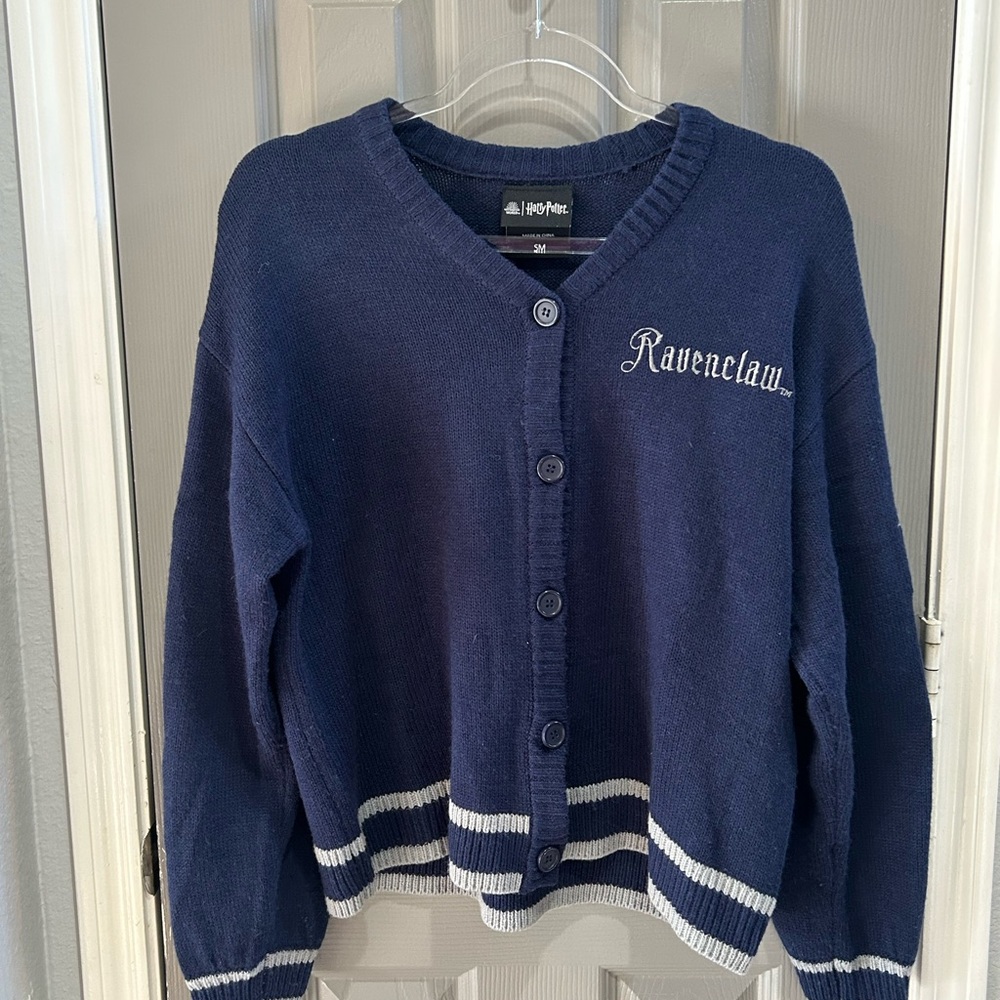 🦅 Harry Potter Ravenclaw Cardigan – Size Small